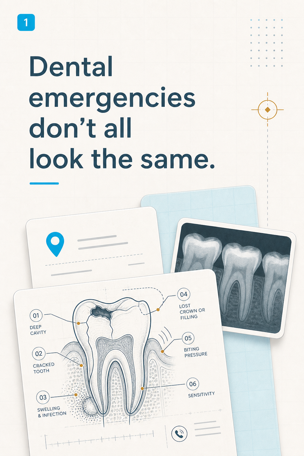 Short red-flag checklist: when tooth pain should not be ignored. - slide 1 - Dental emergencies do not all look the same.