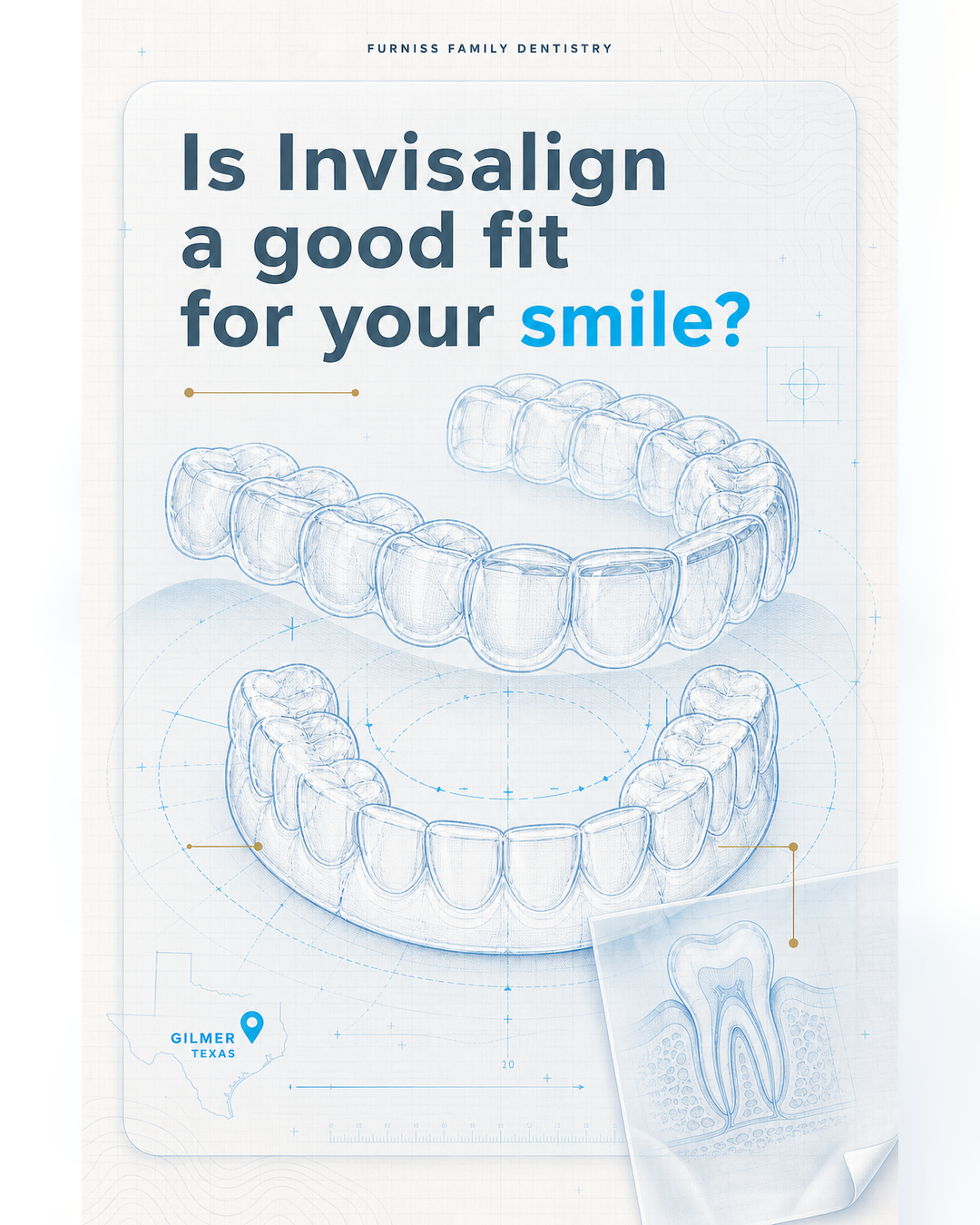 Visual guide: how to think about Invisalign candidacy before a consultation - slide 1 - Is Invisalign a good fit for your smile?